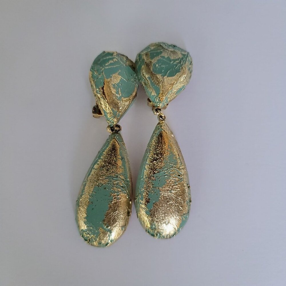 Vintage Clip-On Dangle Earrings